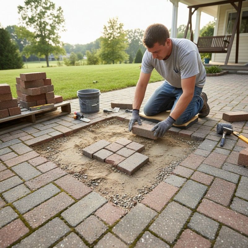 Paver Porch Repair