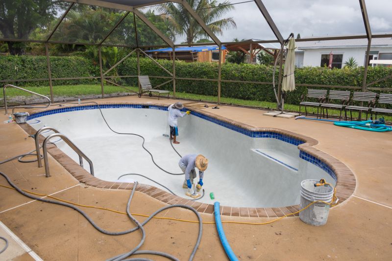 Local Outdoor Pool Paving pros at work